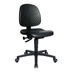 Arbeitsdrehstuhl TEC 40 Rl.Polyurethanschaum schwarz 410-540mm TOPSTAR