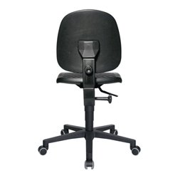 Arbeitsdrehstuhl TEC 40 Rl.Polyurethanschaum schwarz 410-540mm TOPSTAR