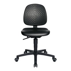 Arbeitsdrehstuhl TEC 40 Rl.Polyurethanschaum schwarz 410-540mm TOPSTAR