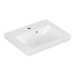 V&B Handwaschbecken Subway 2.0 50x40cm, we C+, mit Hahnloch, Überlauf