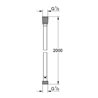 Grohe Brauseschlauch SILVERFLEX 2000mm · 1/2Zollx1/2Zoll chrom