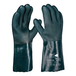 Chemikalienschutzhandschuh Pirat Gr.10 grün PVC EN388,EN ISO374-1 PSAIII PRO FIT