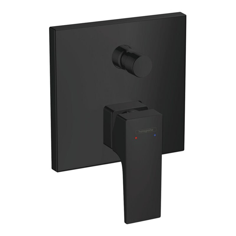 hansgrohe Fertigmontageset Metropol UP-Wannen-Einhebelmischer, m Hebelgriff, mattschwarz