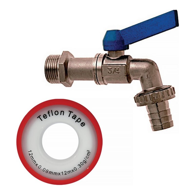 Kugelauslaufventil Set MessingIG Nenn-Gr.mm 12 AG 3/4 Zoll Nenn-Gr.3/4 Zoll GEKA