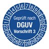 Mehrjahresprüfplakette D.30mm Geprüft n.DGUV3 23-32 Folie