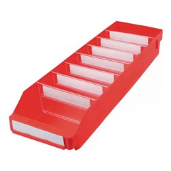 Regalkasten L600xB180xH95mm rot PP