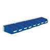 Sichtlagerkastenset H100xB920xT180mm Stahlblech/Polyethylen Ku.blau 8xGr.7