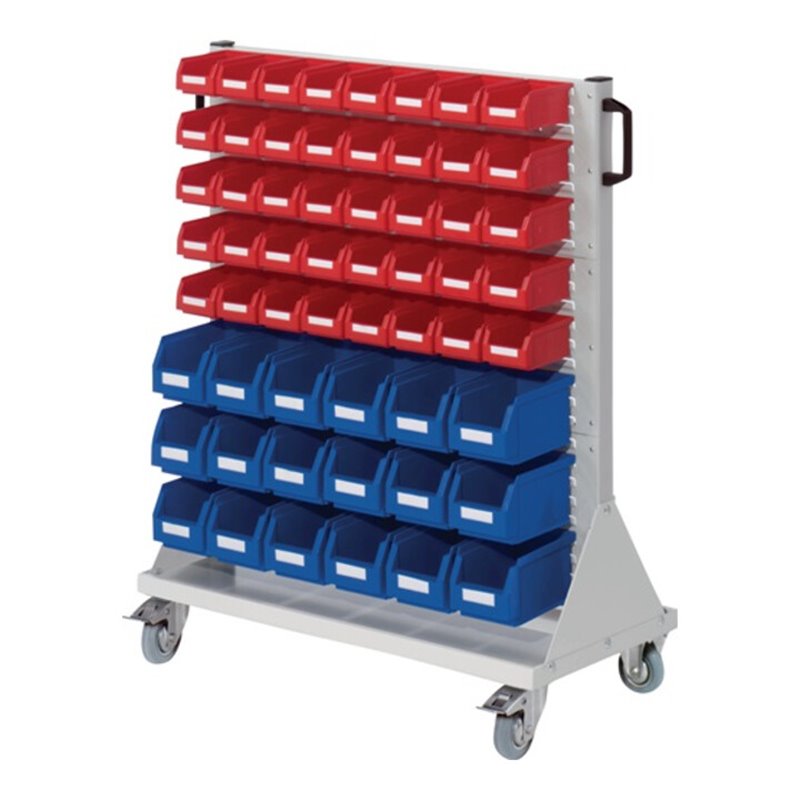 Rollwagen RasterMobil H1230xB1000xT500mm grau KastenxGr18xGr6, 40xGr7 RASTERPLAN