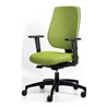 Bürodrehstuhl m.Synchrontechnik grün 390-510mm m.Armlehnen Trgf.110kg DAUPHIN