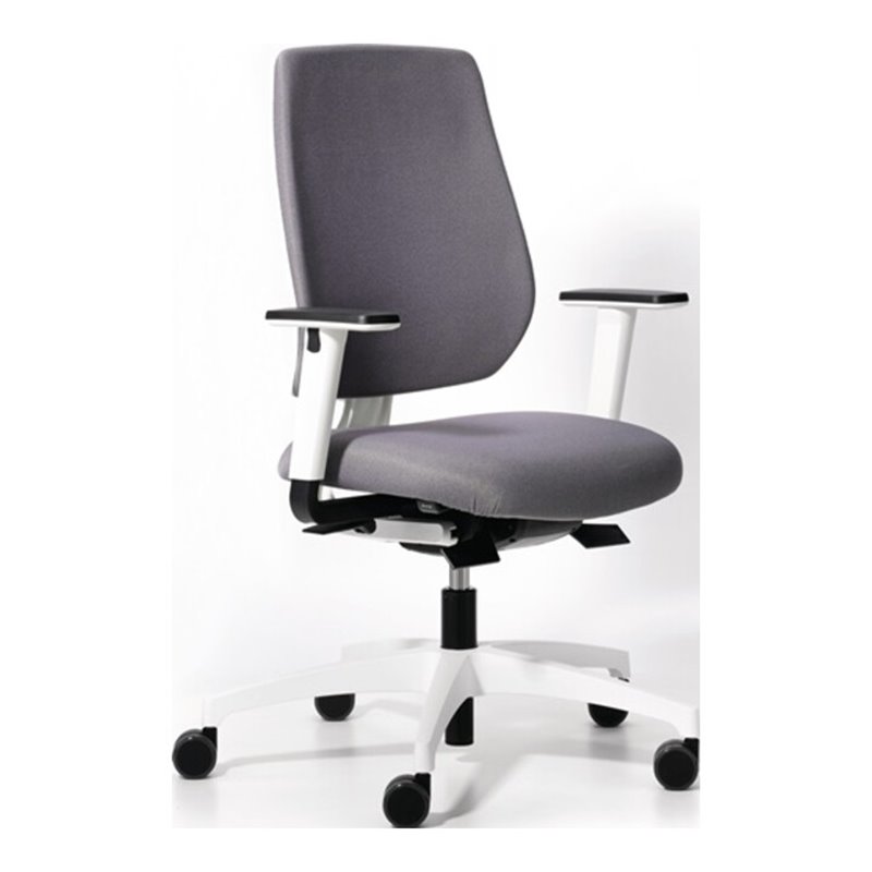 Bürodrehstuhl Synchrontechnik platingrau 390-510mm Armlehnen Trgf.110kg DAUPHIN