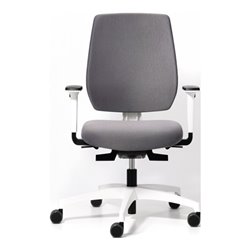 Bürodrehstuhl Synchrontechnik platingrau 390-510mm Armlehnen Trgf.110kg DAUPHIN