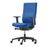 Bürodrehstuhl Synchrontechnik azurblau 400-520mm m.Armlehnen Trgf.110kg