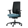 Bürodrehstuhl m.Synchrontech.wasserblau 400-520mm m.Armlehnen Trgf.150kg DAUPHIN