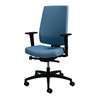 Bürodrehstuhl m.Synchrontechnik wasserblau 400-520mm m.Armlehnen Trgf.150kg