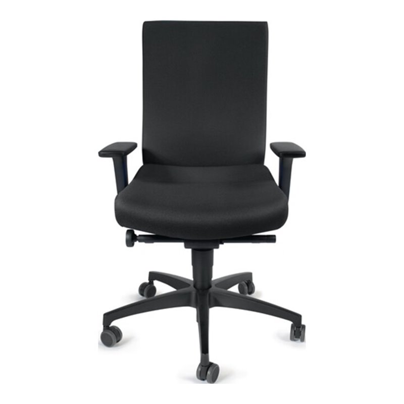 Bürodrehstuhl Synchrontechnik schwarz 400-520mm m.Armlehnen Trgf.110kg DAUPHIN