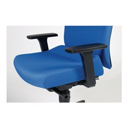 Bürodrehstuhl Synchrontechnik schwarz 400-520mm m.Armlehnen Trgf.110kg DAUPHIN