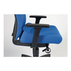 Bürodrehstuhl Synchrontechnik schwarz 400-520mm m.Armlehnen Trgf.110kg DAUPHIN