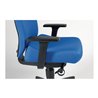 Bürodrehstuhl Synchrontechnik azurblau 400-520mm m.Armlehnen Trgf.110kg DAUPHIN