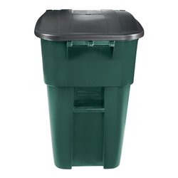 Mehrzweckcontainer H1001xB610xT764mm grün 189l Deckel schwarz m.Rl.RUBBERMAID