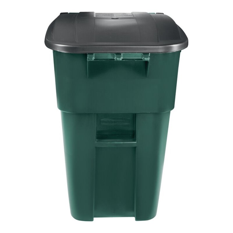 Mehrzweckcontainer H1001xB610xT764mm grün 189l Deckel schwarz m.Rl.RUBBERMAID