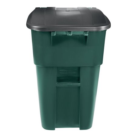 Mehrzweckcontainer H1001xB610xT764mm grün 189l Deckel schwarz m.Rl.RUBBERMAID