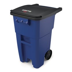 Mehrzweckcontainer H1001xB610xT764mm blau 189l Deckel schwarz m.Rl.RUBBERMAID