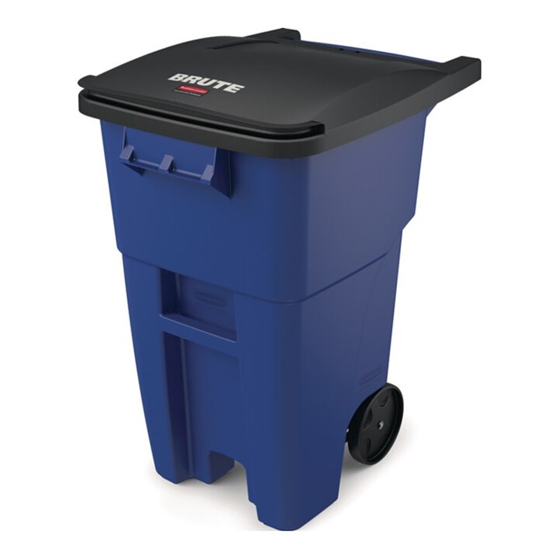 Mehrzweckcontainer H1001xB610xT764mm blau 189l Deckel schwarz m.Rl.RUBBERMAID