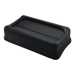 Deckel PE schwarz B297xT521mm f.Wertstoffsammler 60/87l Schwingdeckel RUBBERMAID