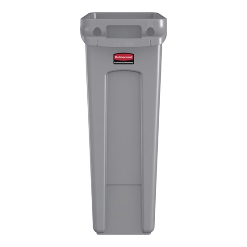 Wertstoffsammler 87l H762xB279xT558mm grau m.Lüftungskanälen RUBBERMAID