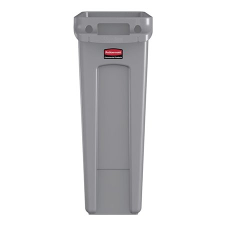 Wertstoffsammler 87l H762xB279xT558mm grau m.Lüftungskanälen RUBBERMAID