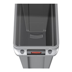 Wertstoffsammler 87l H762xB279xT558mm grau m.Lüftungskanälen RUBBERMAID