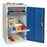 Werkzeug-/Beistellschrank H1000xB500xT500mm 2Schubladen,1 BD grau/blau STUMPF