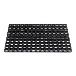 Fußmatte offene Ringe schwarz Gum.L1000xB1500xS22mm