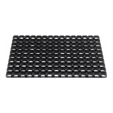 Fußmatte offene Ringe schwarz Gum.L1000xB1500xS22mm