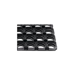 Fußmatte offene Ringe schwarz Gum.L1000xB1500xS22mm