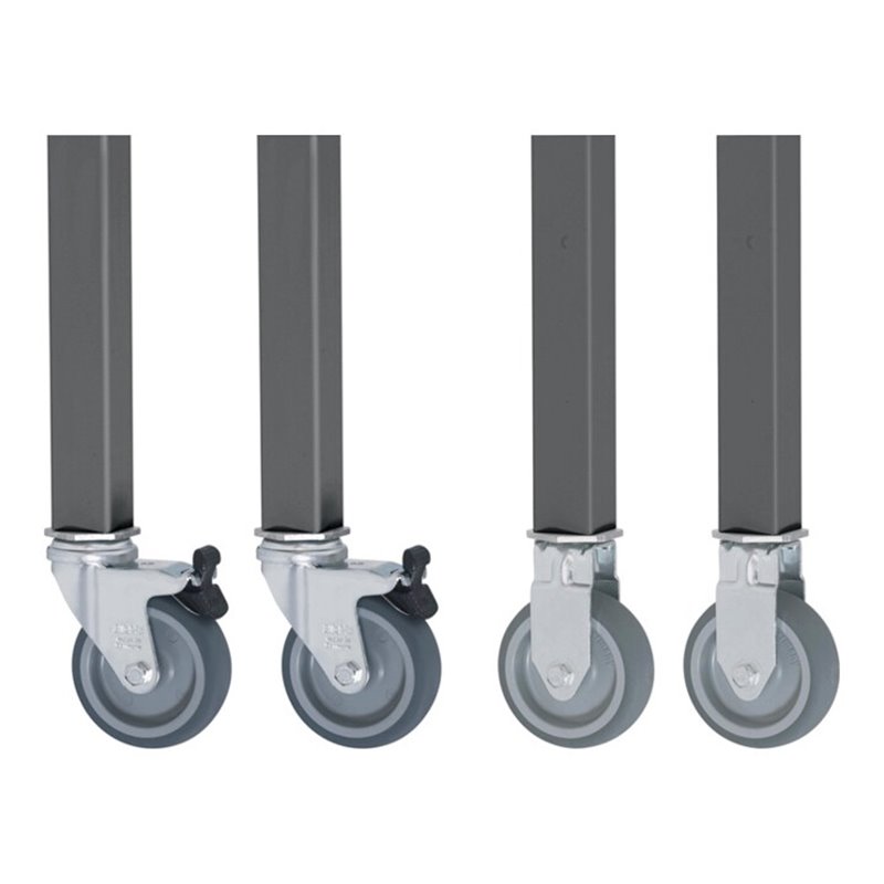 Rollensatz Ser.Jerry 2 Bock-/2Lenkrollen m.Festst.D.80mm f.Arbeitstische RAU