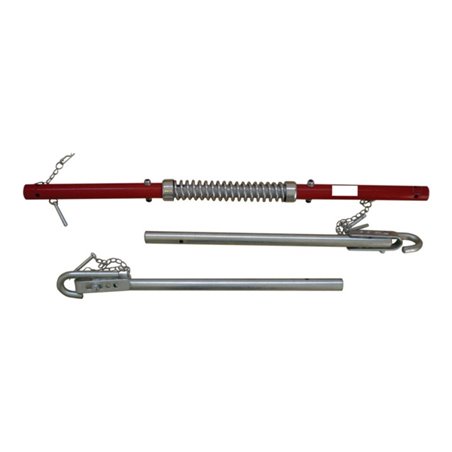 Abschleppstange verz.L1,8xB70xH55mm G.5,1kg rot/silber