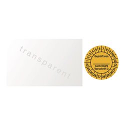 Mehrjahresprüfplakette B25xL60mm Geprüft n.DGUV3 23-32 Folie