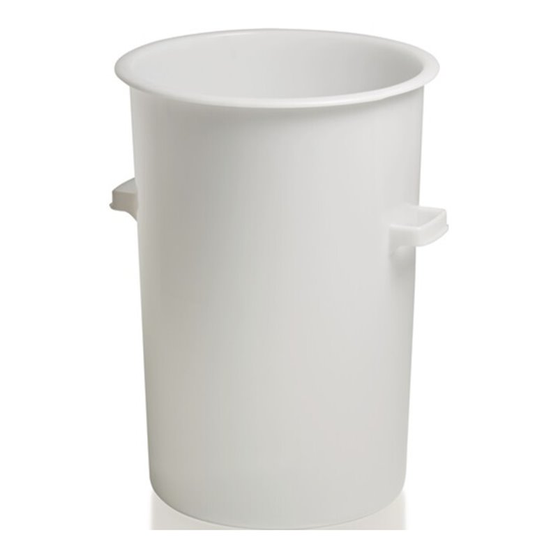 Kunststoffbehälter rd.110l HD-PE weiß D515xH733mm m.Außengriff CRAEMER