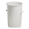 Kunststoffbehälter rd.110l HD-PE weiß D515xH733mm m.Außengriff CRAEMER