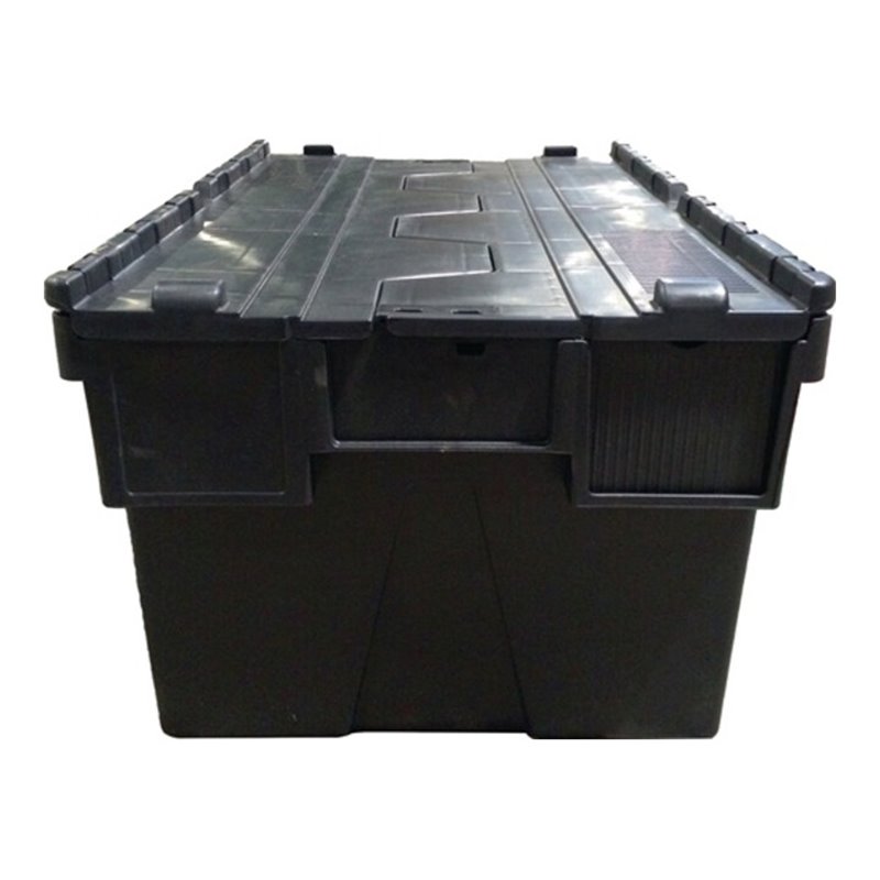 Mehrwegbehälter L600xB400xH310mm schwarz Wände u.BD geschl.