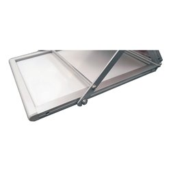 Prospektständer H1450xB270xT360mm Alu.silber zusammenklappbar 6 Fächer A4