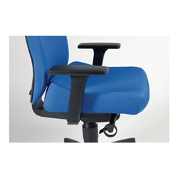 Bürodrehstuhl m.Synchrontechnik grau 400-520mm m.Armlehnen Trgf.110kg DAUPHIN