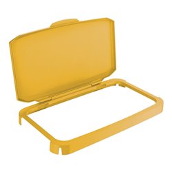 Klappdeckel PP gelb B510xT285mm f.Abfallbehälter 60l lebensmittelecht DURABLE