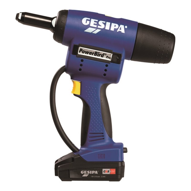 Akkublindnietsetzgerät PowerBird® Pro Gold Edition 7-tlg.20000N L-Boxx GESIPA