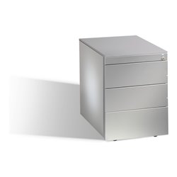 C+P Rollcontainer Asisto M/2/3/4 Weißaluminium