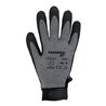 Asatex Strickhandschuhe PVC-beschichteter Strickbund mit Klettverschluss grau
