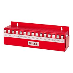 HOLEX Fühlerlehrenband-Sortiment im Wandhalter 0,3-1