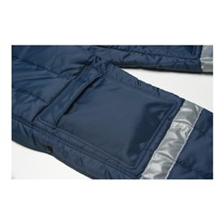 Planam Kühl-/Gefrierhaus-Latzhose marine, Innenfutter rot