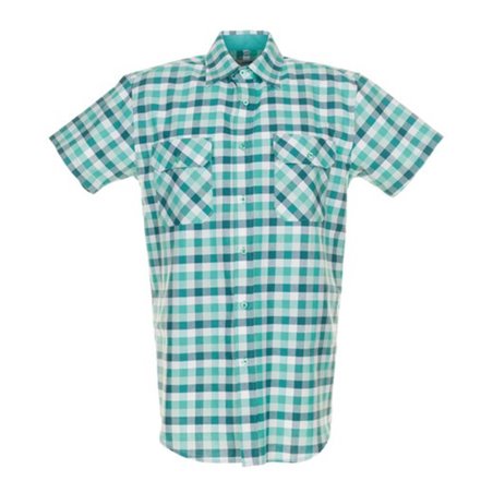 Planam Country Hemd 1/4-Arm grün kariert